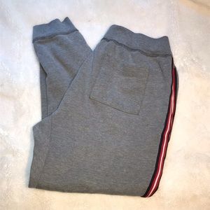 Prince & Fox Gray Joggers with Red Stripe